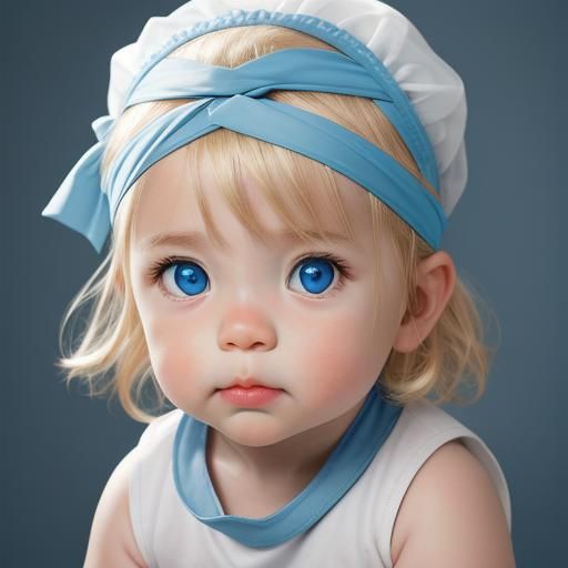 Baby Portrait with Starburst Eyes, Professional Photography