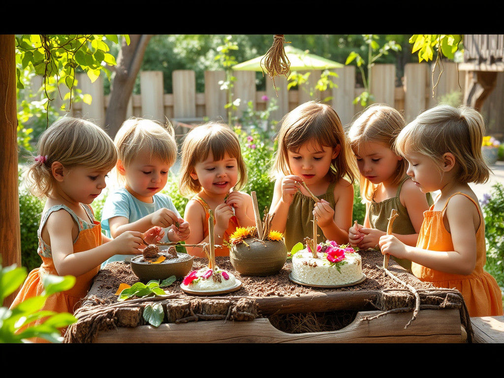 Children's Mud Kitchen Adventure in Dreamy Style