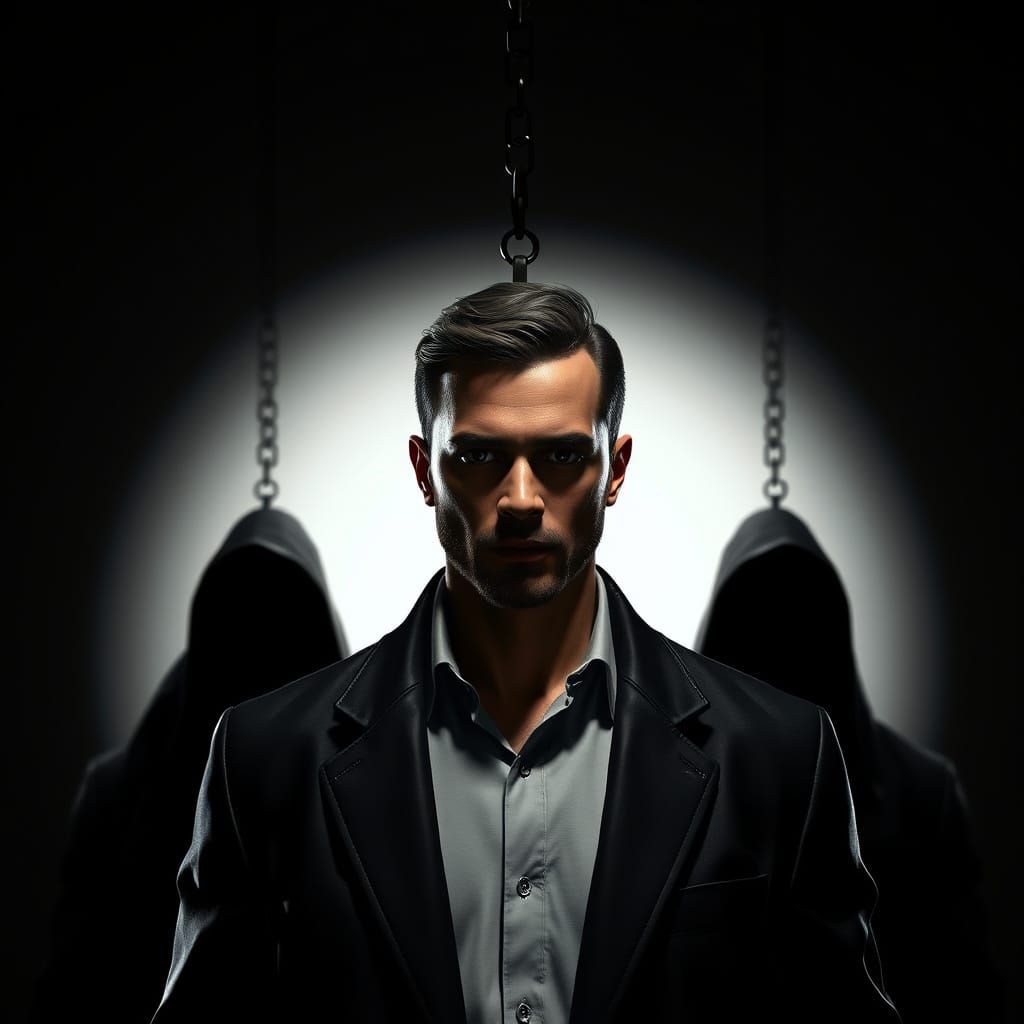 Men in Black in a Futuristic Hanger