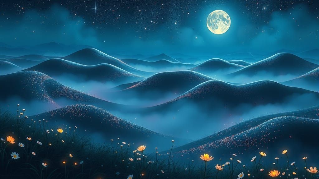 Enchanted Dreamscape Elegy Under Starlight