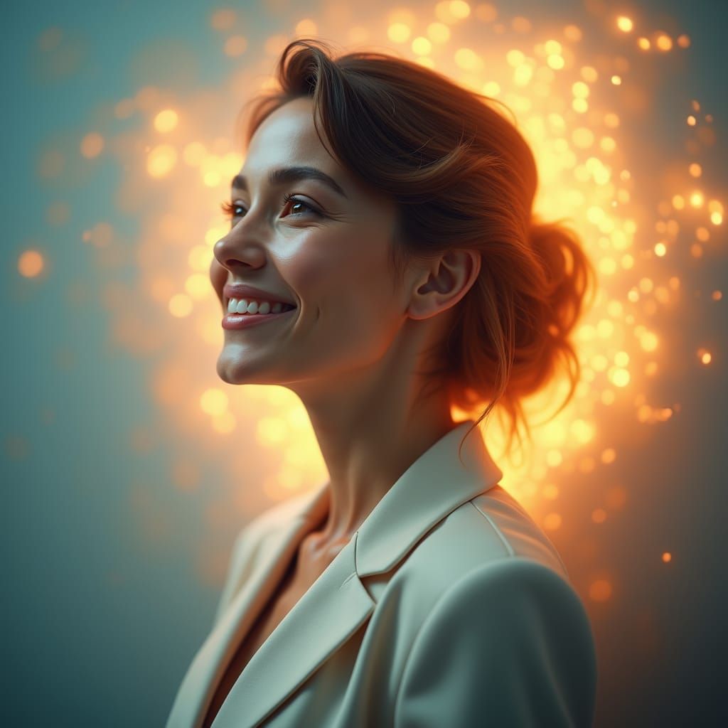 Reassuring Portrait Symbolizing Life Insurance Protection