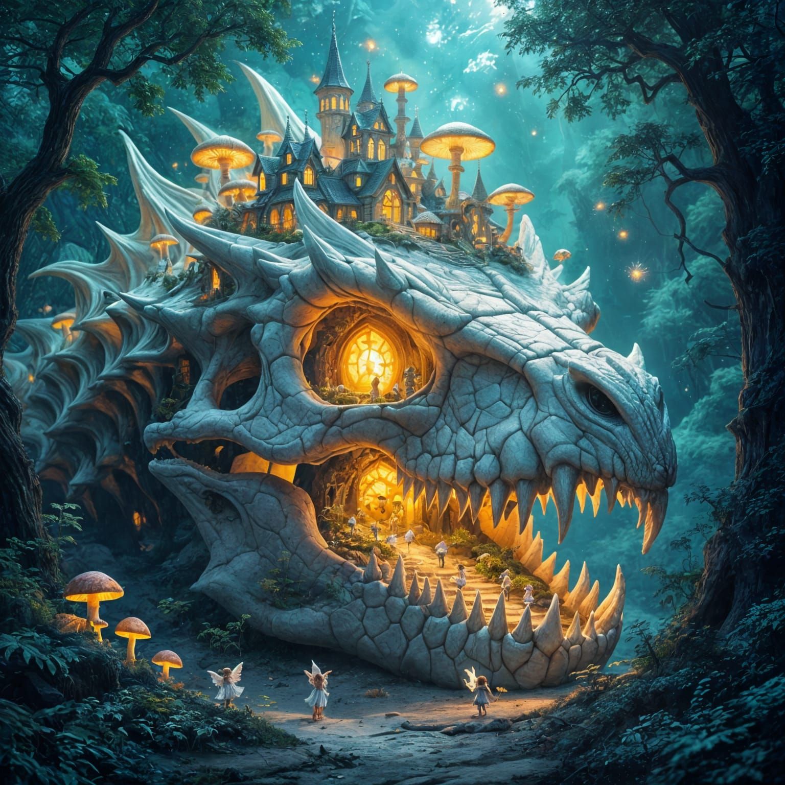 Crystal City in Dragon Skull: Fantasy Concept Art