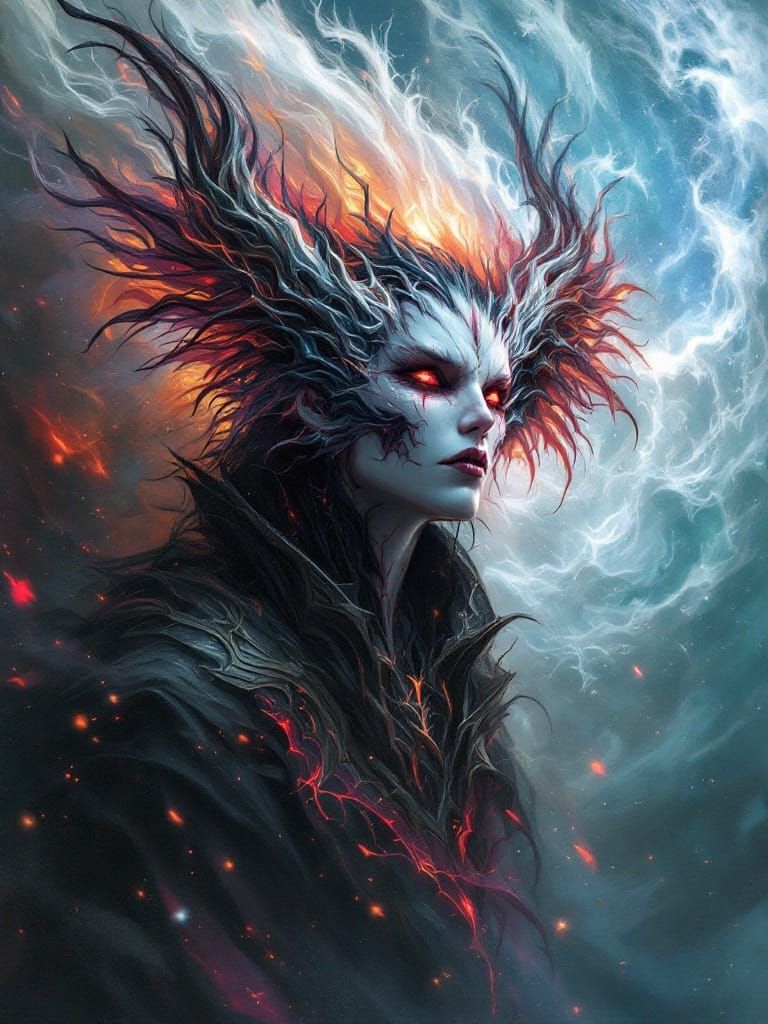 Ethereal Phoenix Grim Reaper in Majestic Hyper-Detailed Port...