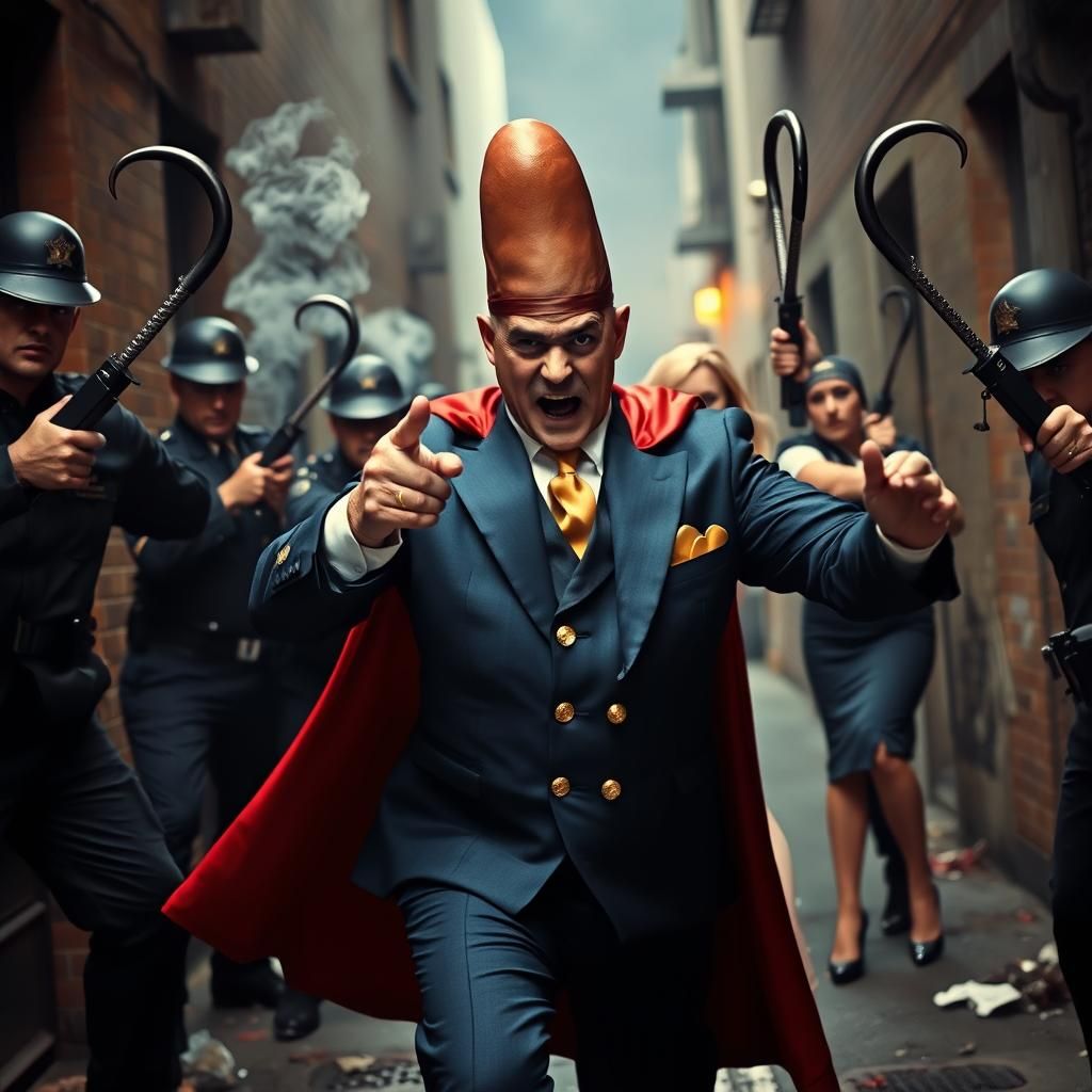 Sausage King Battles Meat Cops in Film Noir Alley