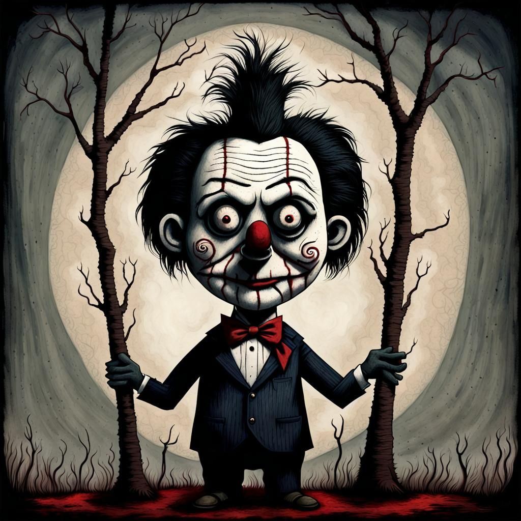 Eerie Puppet Inspired by Surrealist and Gothic Styles