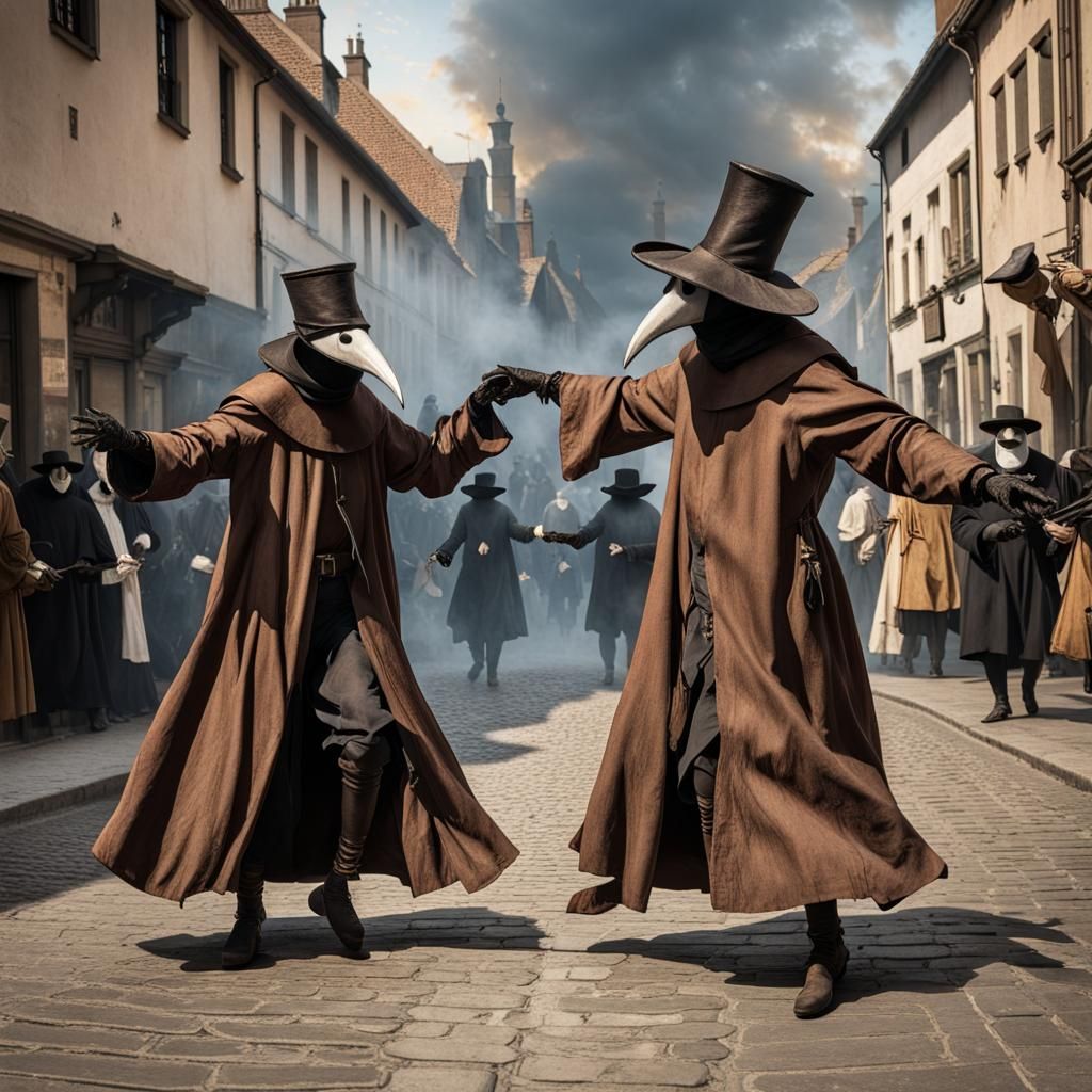 Plague Doctors Celebrate End of Plague