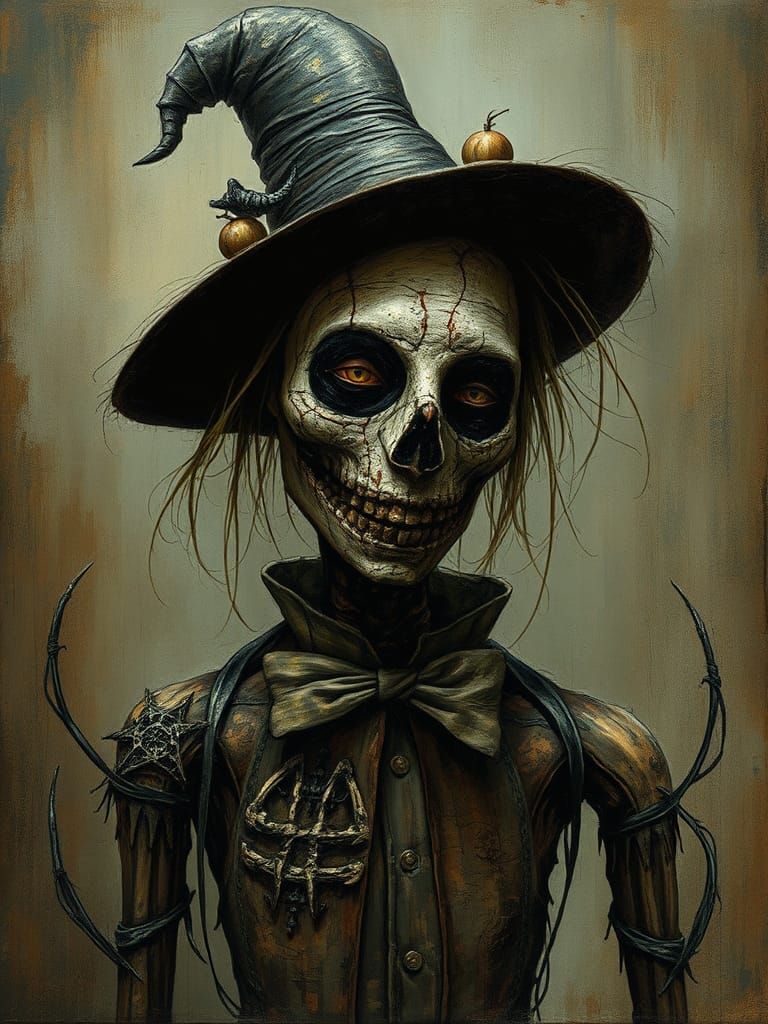 Scarecrow Inspired by Dark Fantasy Illustrators