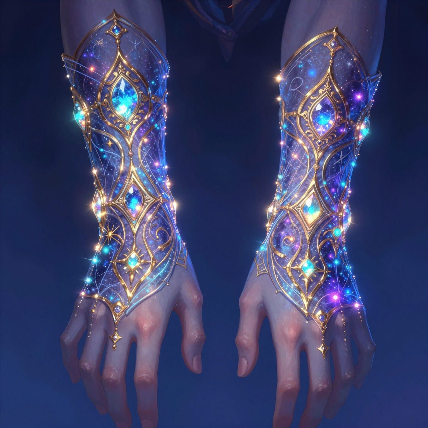 Enchanted Magical Sleeves With Celestial Threads