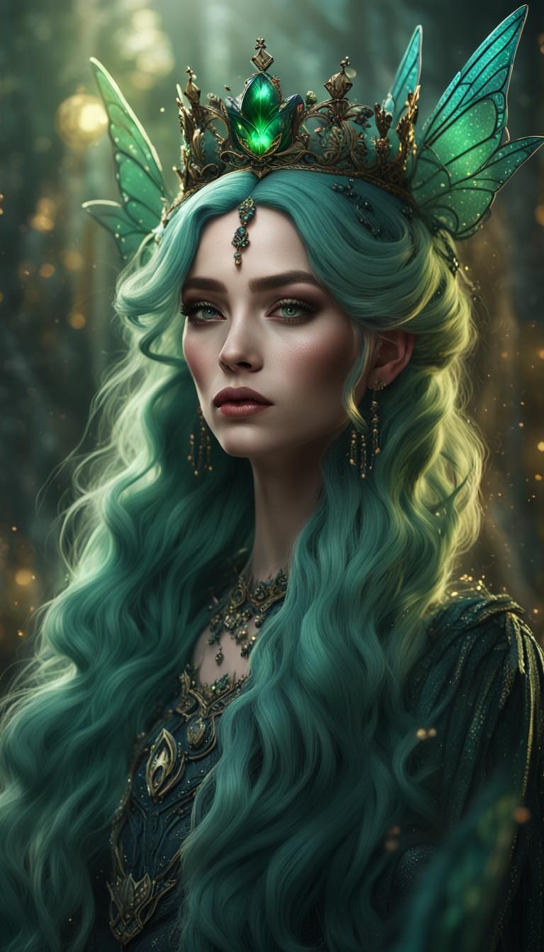 Fantasy Portrait of a Curvy Fairy Queen