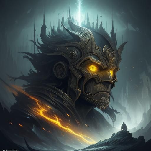 Surreal Worldscape: A Dark Fantasy Concept Art
