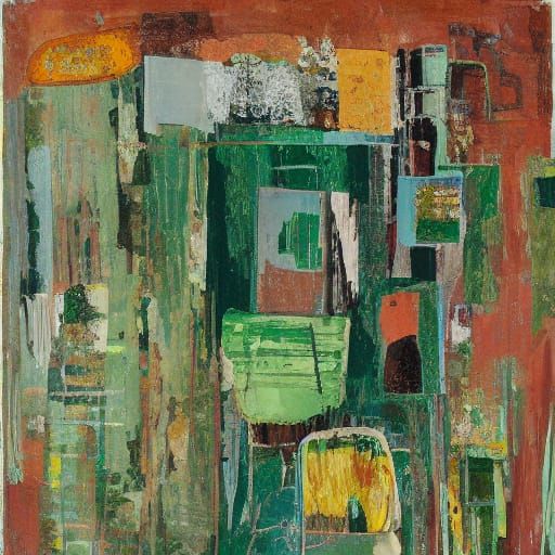 Lost Shrine Sunk Underground in Art Brut Style