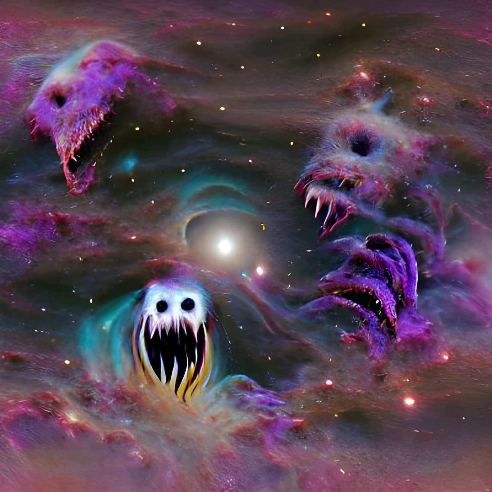Abstract Cosmic Horror Image
