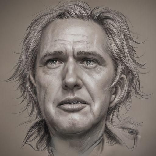 Detailed Pencil Portrait of Donald Trump