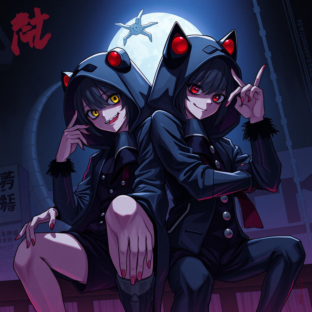 Edgy Duo Creepy Nuts in Anime Key Visual Art