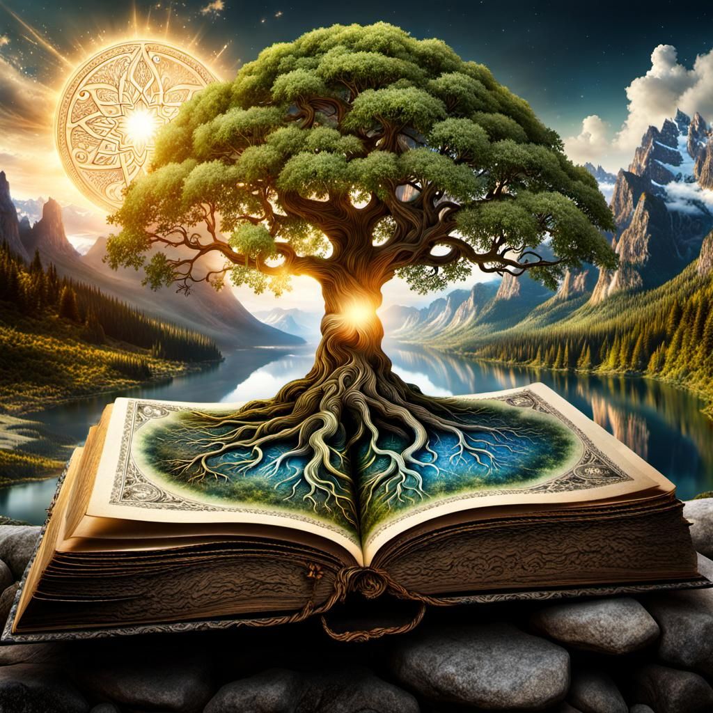 Majestic World Tree Reaching for the Heavens