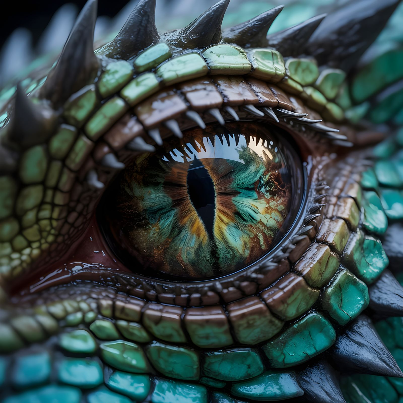 Dragon's Eye Macro: Emerald, Gold, and Ancient Wisdom