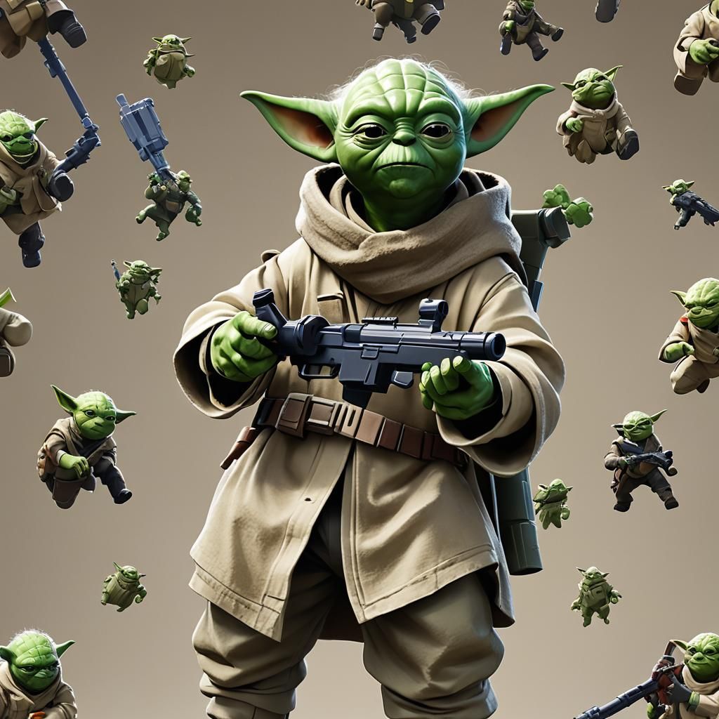 Yoda Plays Fortnite: A Gamer's Day