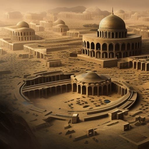 Futuristic Persian Empire: Digital Matte Painting