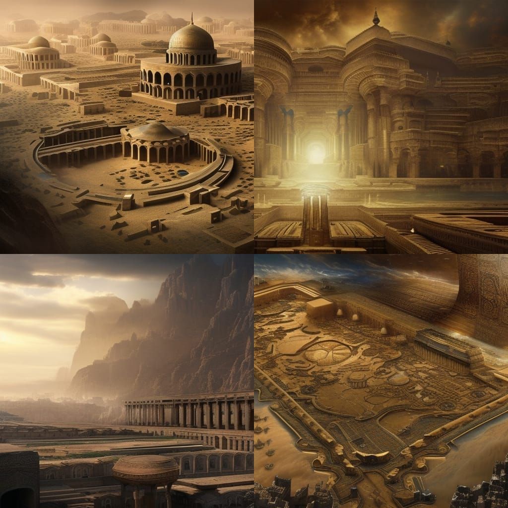 Futuristic Persian Empire: A Digital Matte Painting
