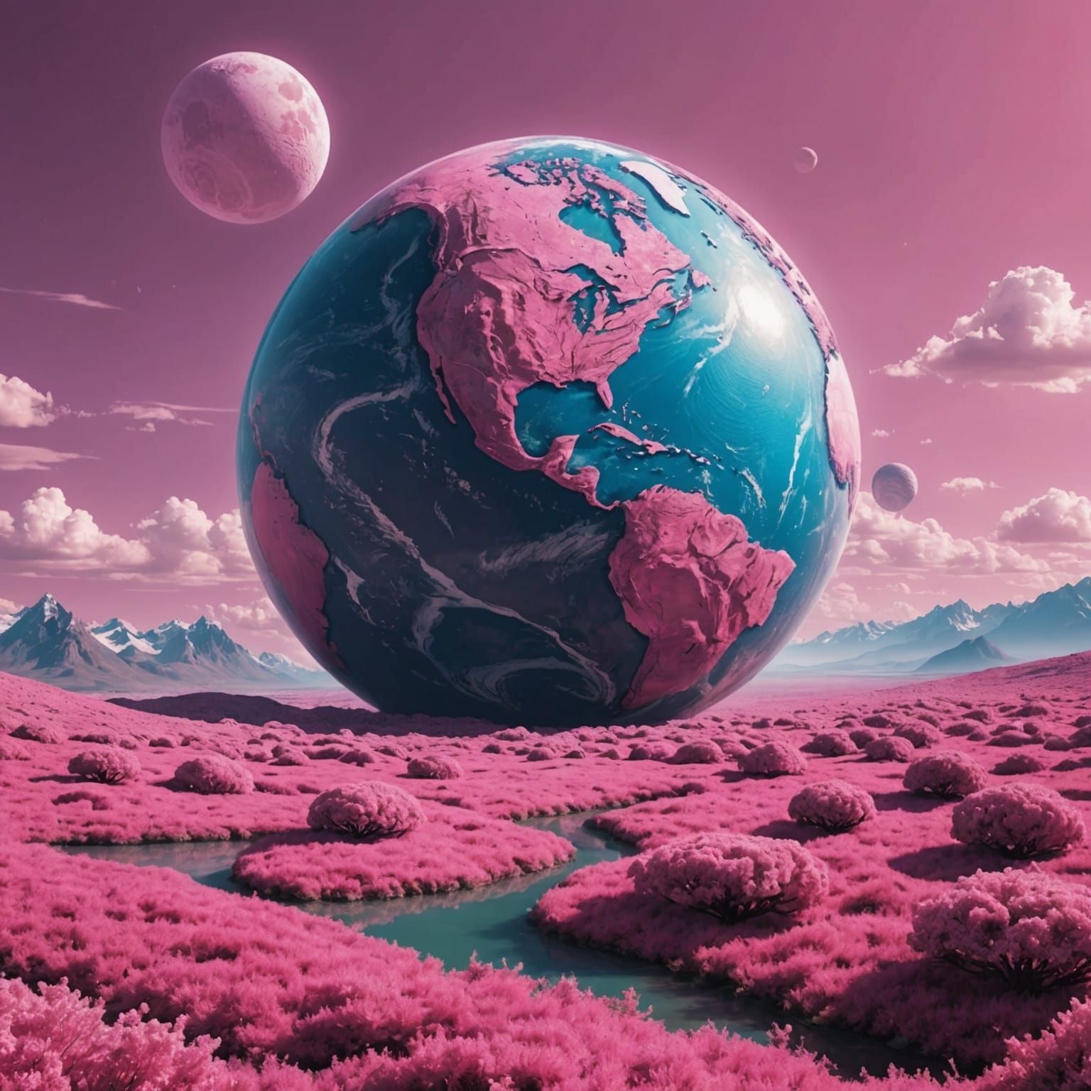 Pink World: An AI Interpretation