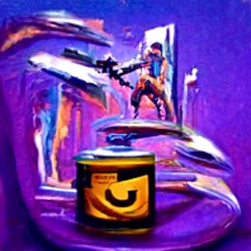 Fortnite Battle Pass as Oil Painting