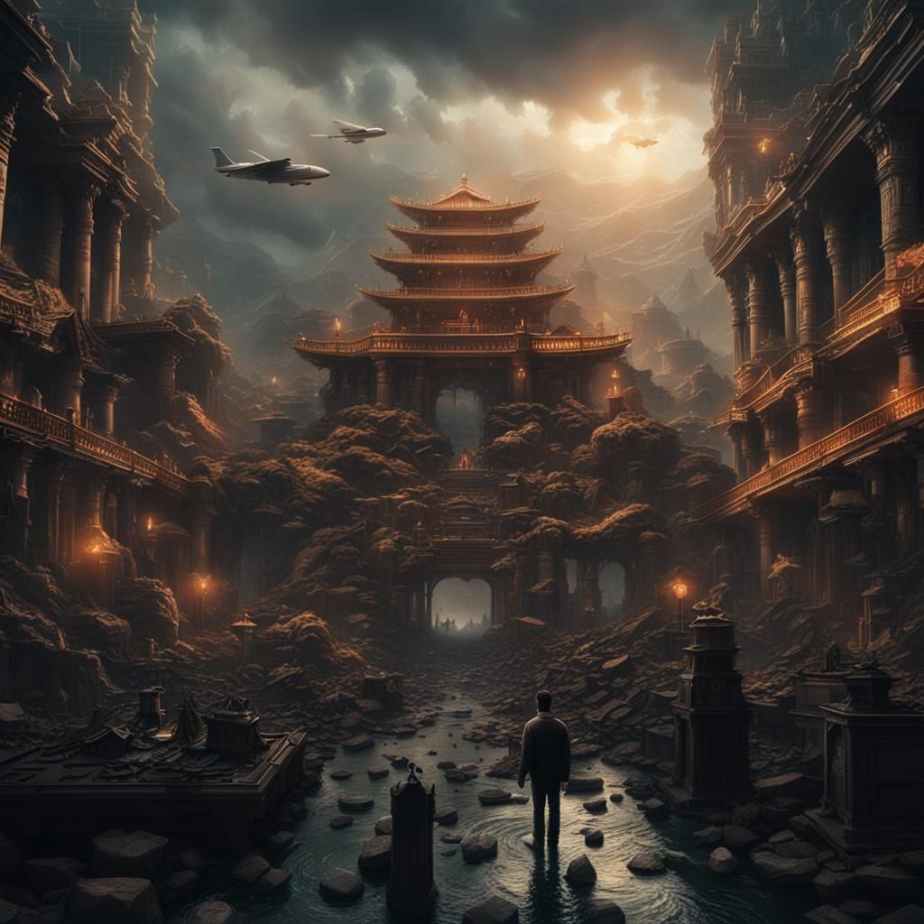 Emotional Turmoil: A Digital Matte Painting