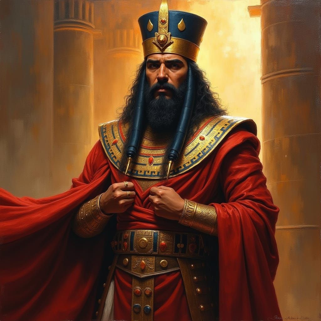 Haman Vizier of Pharaoh Oil Painting