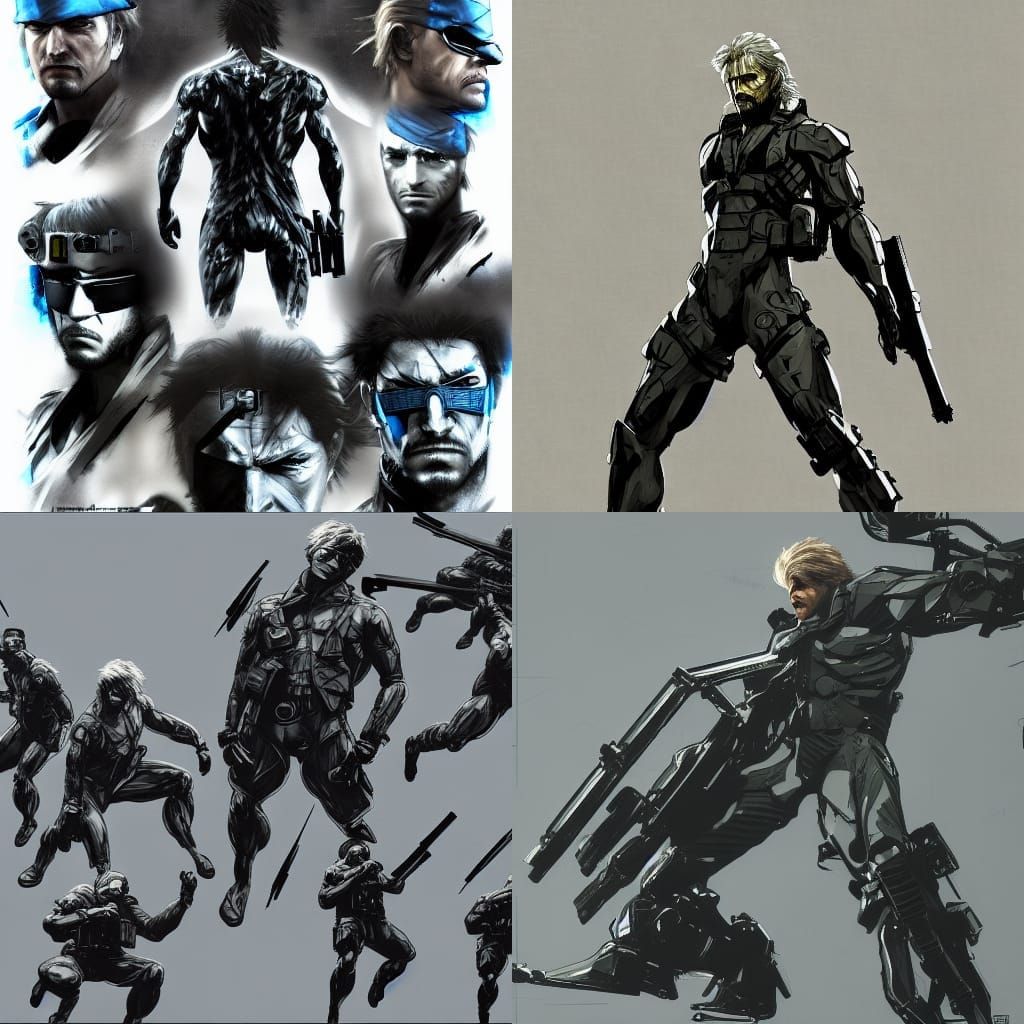 Metal Gear Solid Concept Art by Yoji Shinkawa