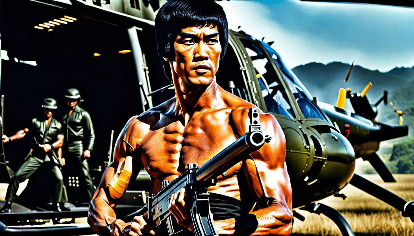 Bruce Lee Rambo Hybrid Ready for Action