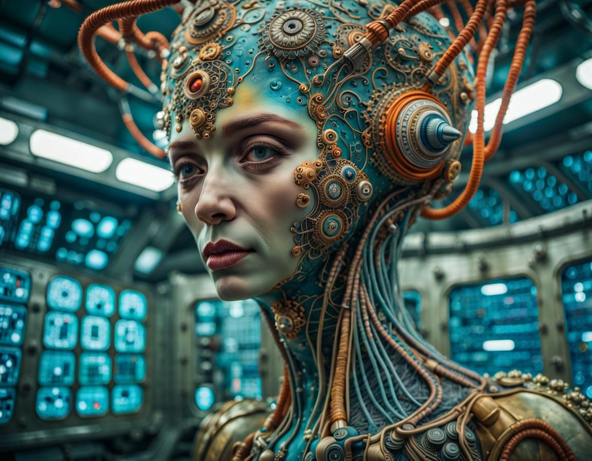 Dreamlike CERN Tour: Colorful Futuristic Alien Art