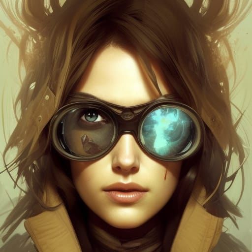 Apocalyptic Survivor Portrait in Digital Art Style