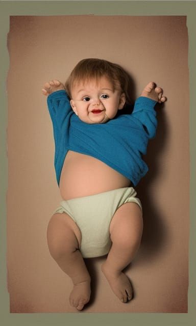 Giant One-Eyed Baby with Three Arms