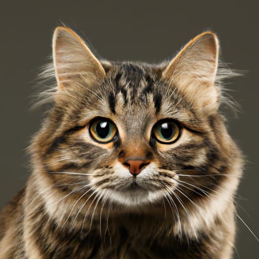 Chilean Cat Portrait in Professional Style