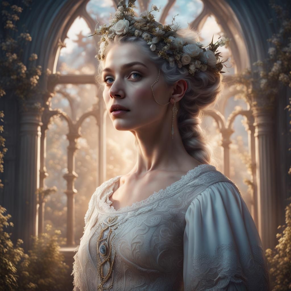 Divine Nursery Rhymes Portrait in Fantasy Concept Art