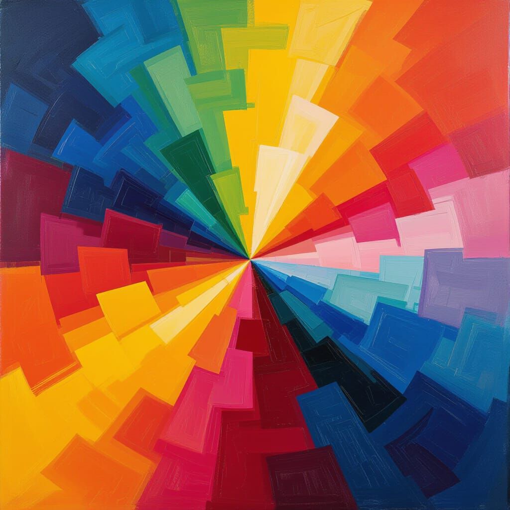 Vibrant Abstract Color Explosion Inspired by Fauvism