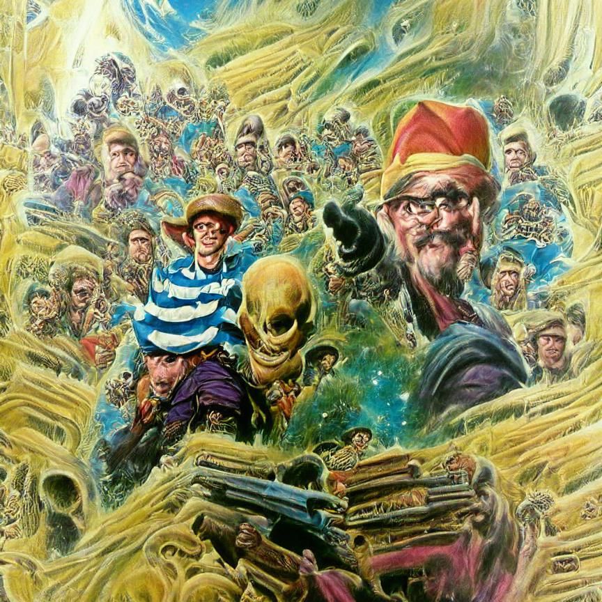 Kirby-esque Book Cover Art