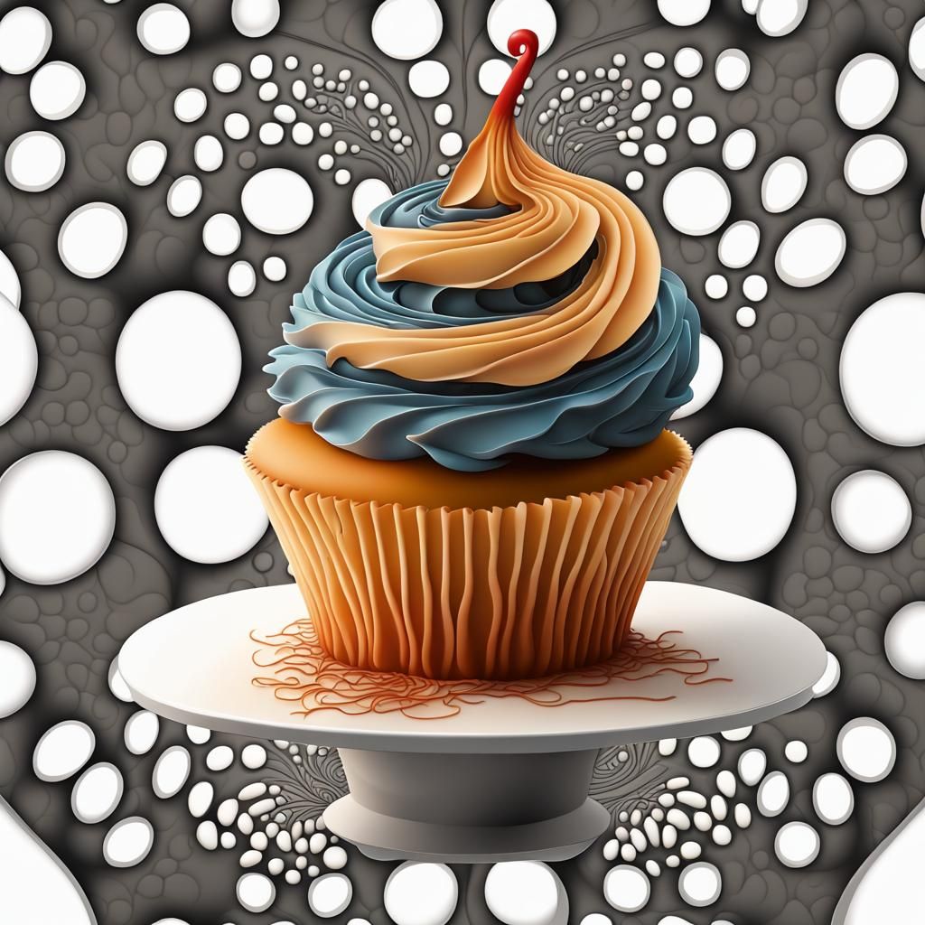 Vibrant Whimsical Treat in a Cyberpunk Aesthetic