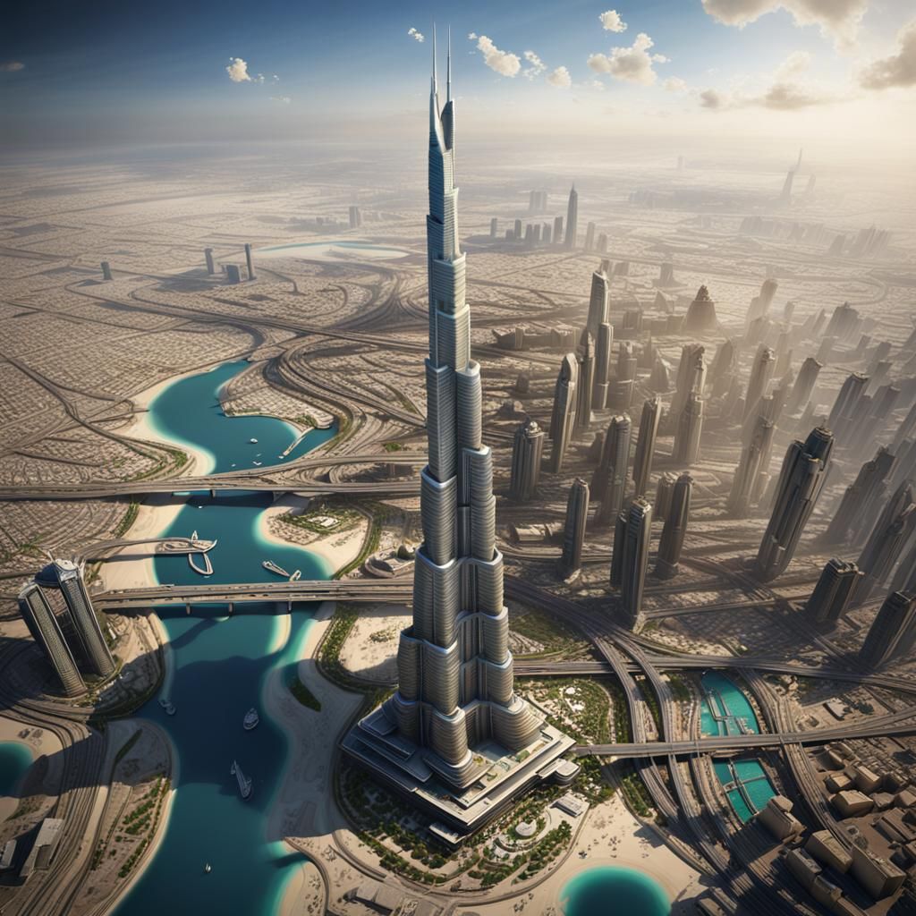 Megastructure Metropolis: Futuristic Tower of Wonder