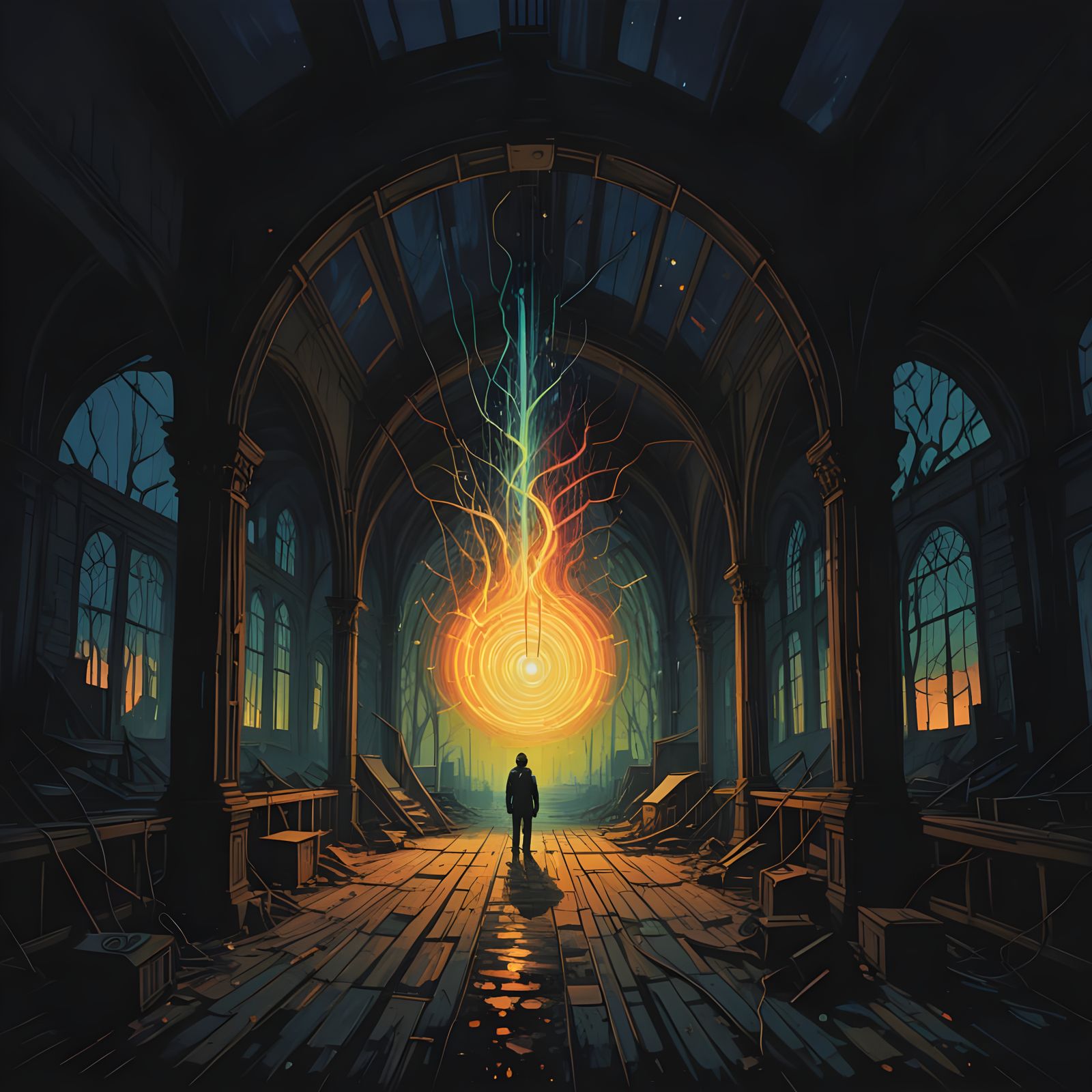 Gothic Art with Romanticism: Lens Flare and Motion