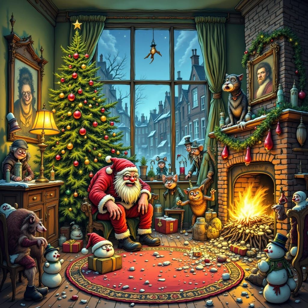 Comedic Chaos: Santa Crashes Into a Dysfunctional Christmas