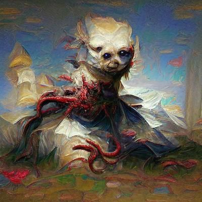 Sinister AI Art Gallery Inspired by Fantasy Art