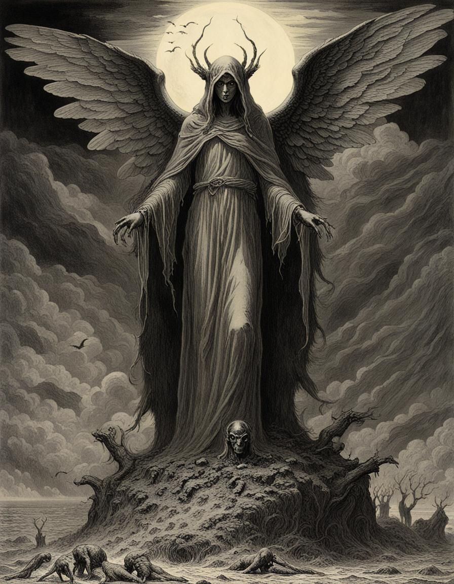 Gothic Horror Goddess of Creepy Hell