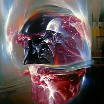 Darth Vader Plasma Transformation as Oil Painting