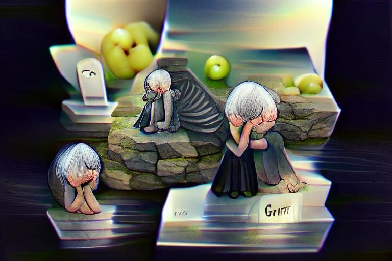 Abstract Digital Render of Overwhelming Grief