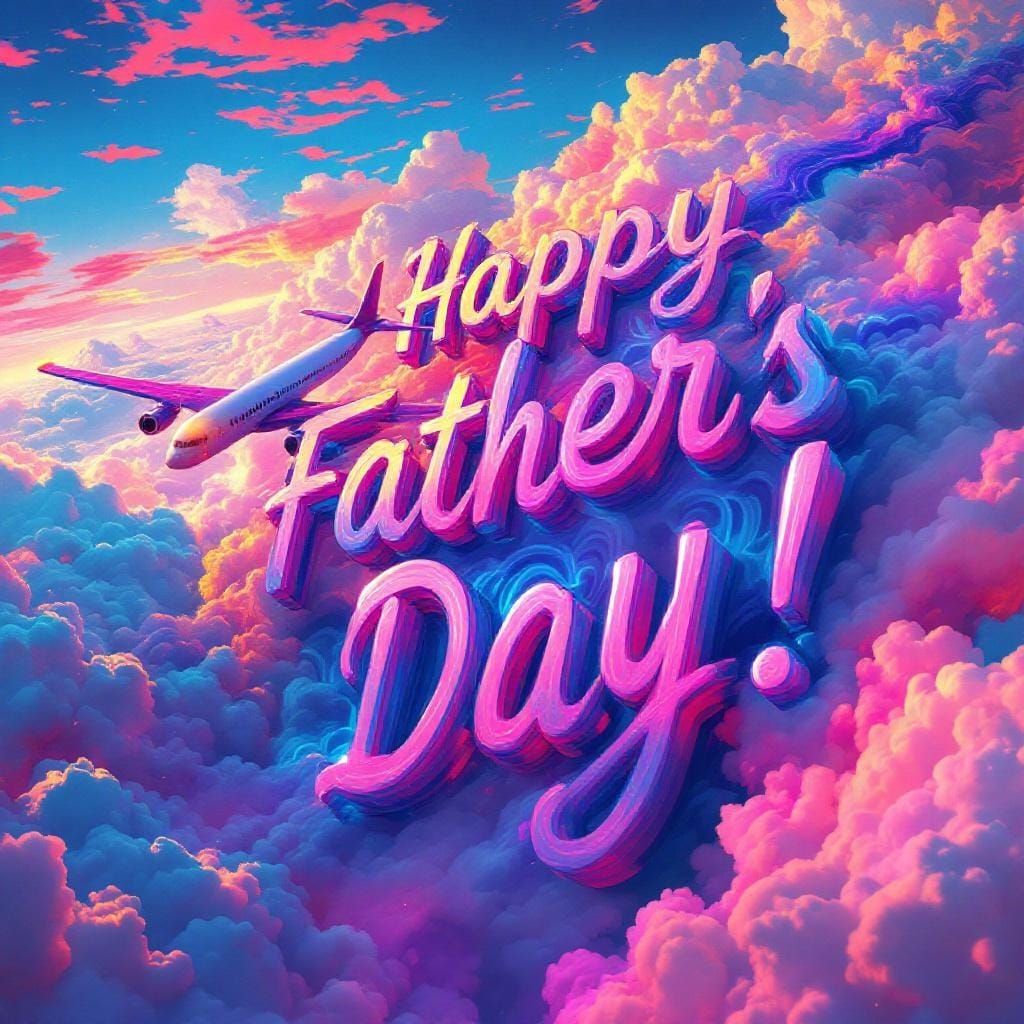 Airplane Writes Father's Day Message in Sky