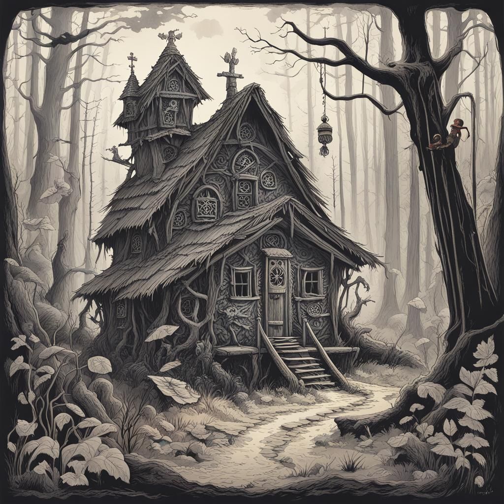 AI Generated Image of Baba Yaga