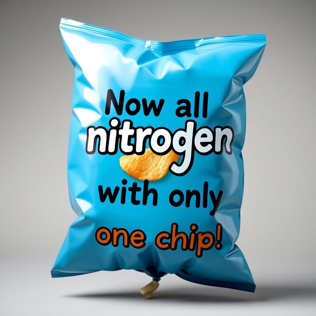 Humorous Floating Chip Bag with Exaggerated Design