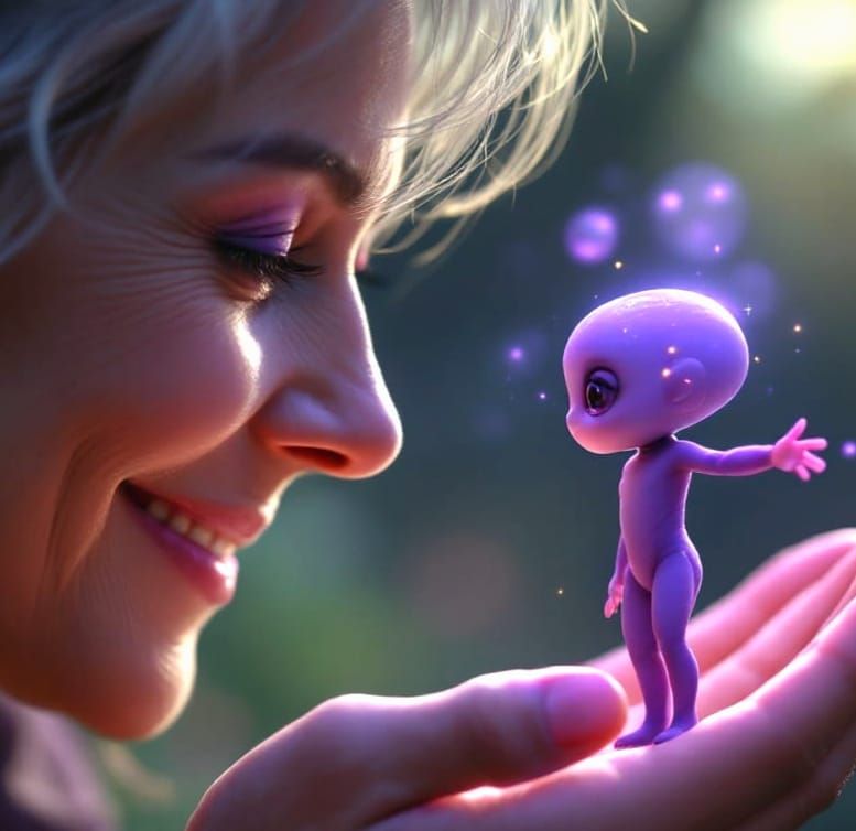 Magical Encounter in Soft Afternoon Light