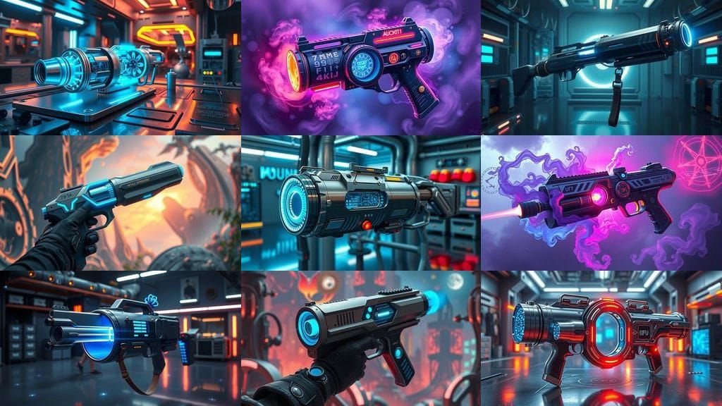 Hi-Tech Portal Gun in Detailed Matte Painting