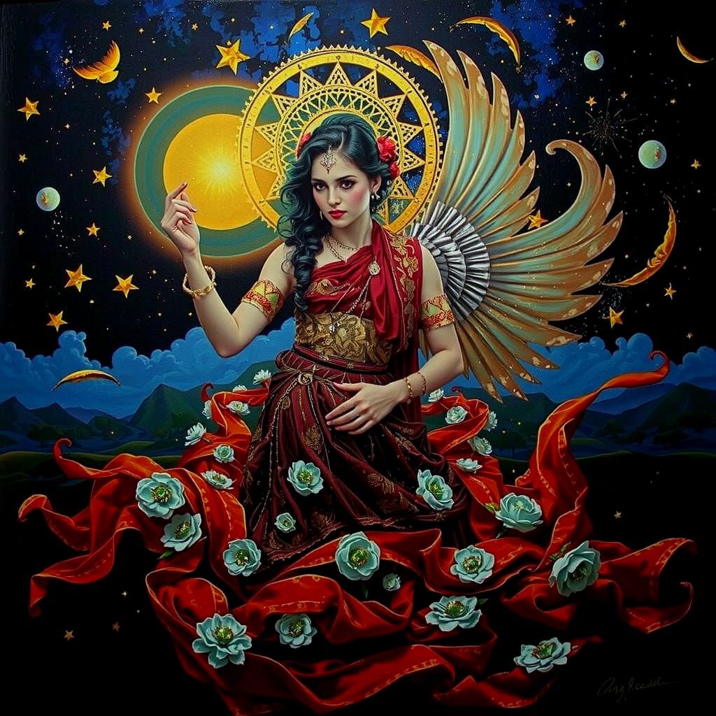 Divine Femininity in Celestial Majesty